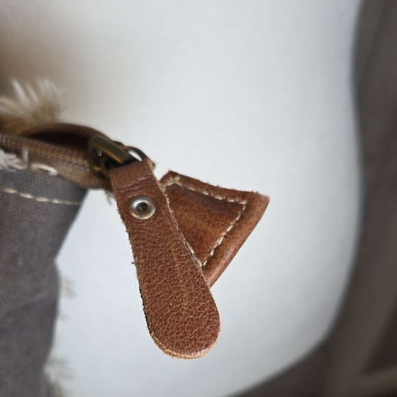 Myra Bag Elegant Gray and Brown Tote - Picture 5 of 16